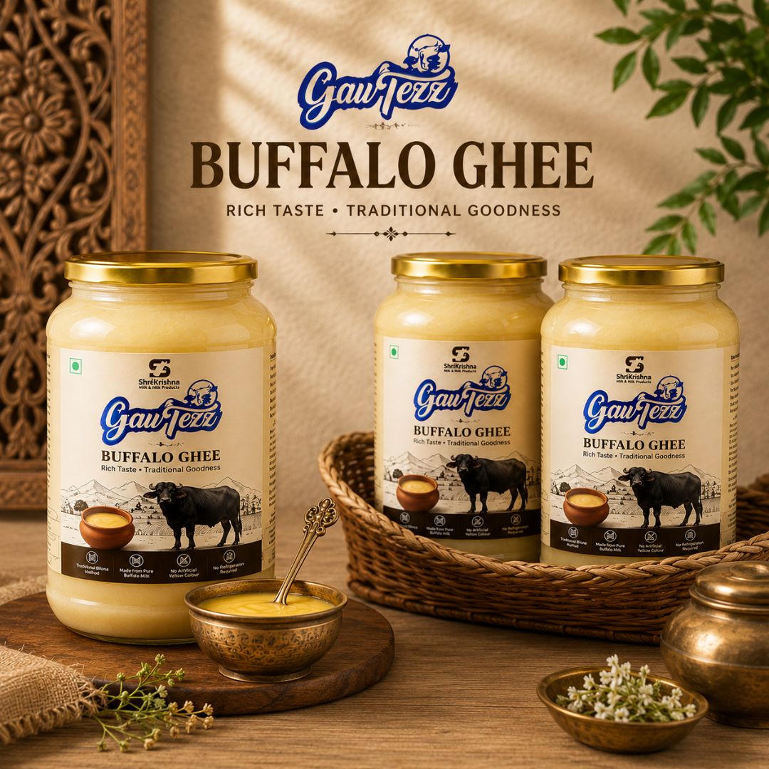 Pure Buffalo Ghee – Rich, Aromatic & Perfect for Everyday Cooking