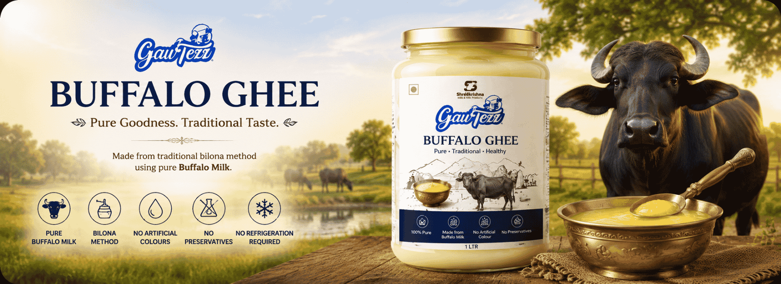 GauTezz Buffalo Ghee